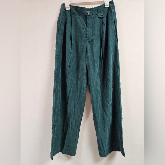 Women's High-Rise Relaxed Fit Baggy Wide Pants - Picture 2 of 5
